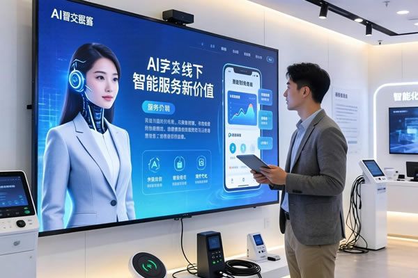AI数字人交互爆发！LED显示屏激活线下场景智能服务新价值