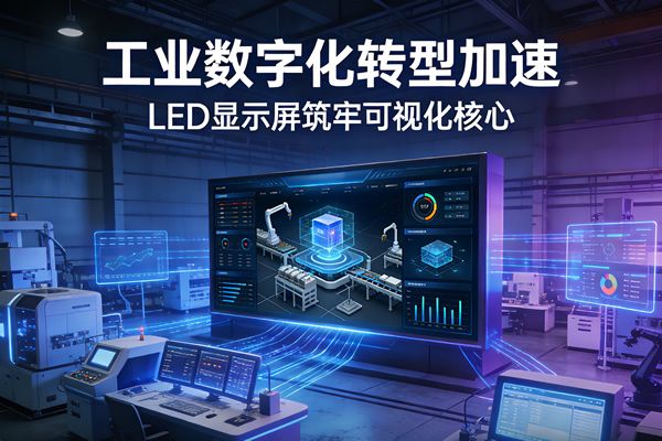 工业数字化转型加速 维康国际LED显示屏筑牢可视化核心