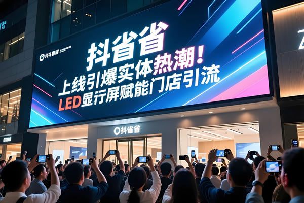抖音 “抖省省” 上线引爆实体热潮！LED 显示屏赋能门店引流，维康国际助力商家全域增长