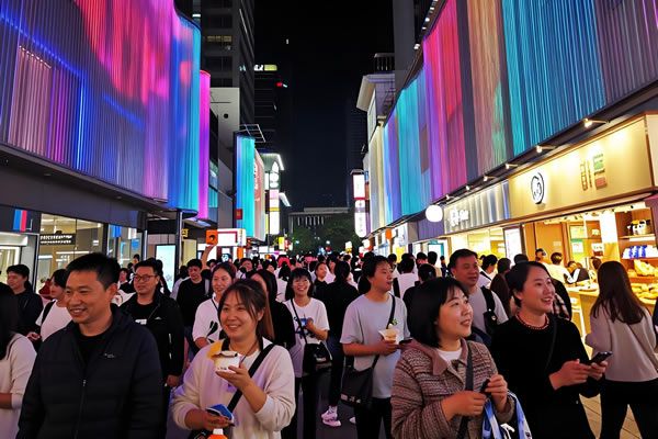 夜游经济持续火爆！LED 显示屏点亮沉浸式场景，维康国际赋能景区 24 小时不打烊