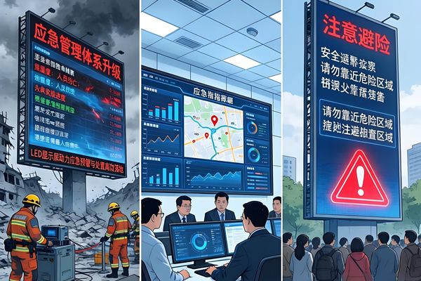应急管理体系升级！LED显示屏助力应急预警与处置高效落地