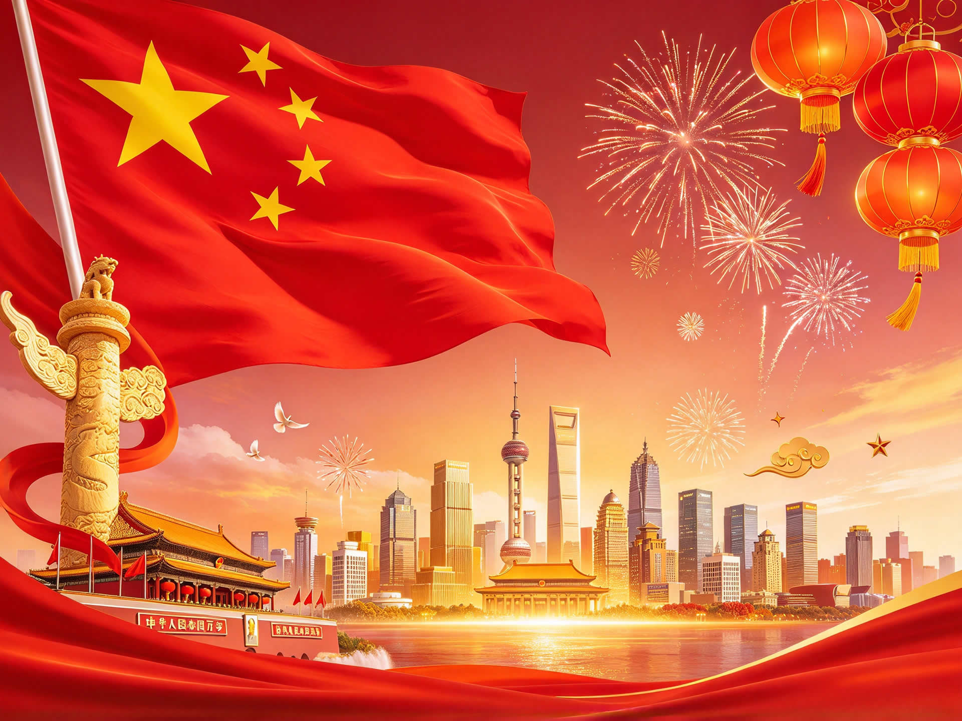 欢度国庆